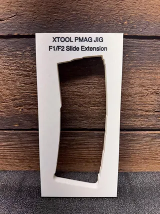 PMAG 30 GEN M2 Engraving Jig for xTool® F1/F2 Slide Extension | 3D Printed Laser Alignment Fixture | Includes Mounting Clips product photo 2