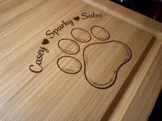 Personalized Bamboo Cutting Board, Custom Engraved Kitchen Gift product photo 2