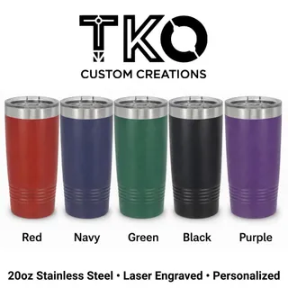 Custom Masonic Tumbler | Personalized Square & Compass Engraved 20oz Stainless Steel Mug product photo 2