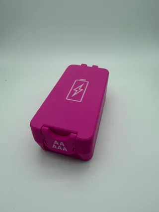 3D Printed Battery Storage Box – AA, AAA, 9V Organizer with Multiple Layouts product photo 2