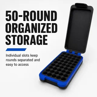 45 Caliber Ammo Box – 50 Round 3D Printed Storage Case (Optional Engraving) product photo 3