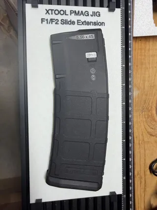 PMAG 30 GEN M2 Engraving Jig for xTool® F1/F2 Slide Extension | 3D Printed Laser Alignment Fixture | Includes Mounting Clips product photo 7
