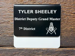 Custom Masonic Pocket Badge | Laser Engraved Acrylic Name Badge | Blue Lodge Freemasonry Accessories product photo 9