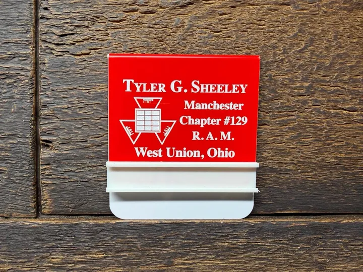 Royal Arch Chapter Officer Badge | Personalized Laser Engraved Acrylic Pocket Badge product photo 1