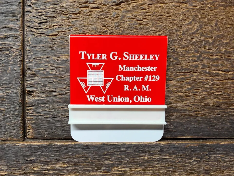 Royal Arch Chapter Officer Badge | Personalized Laser Engraved Acrylic Pocket Badge product photo 1