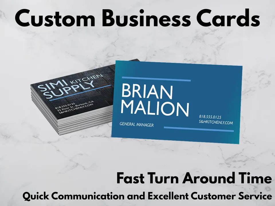 Custom Business Cards | Professionally Printed | Full Color | Made to Order Cards product photo 1