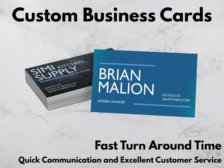 Custom Business Cards | Professionally Printed | Full Color | Made to Order Cards product photo 1