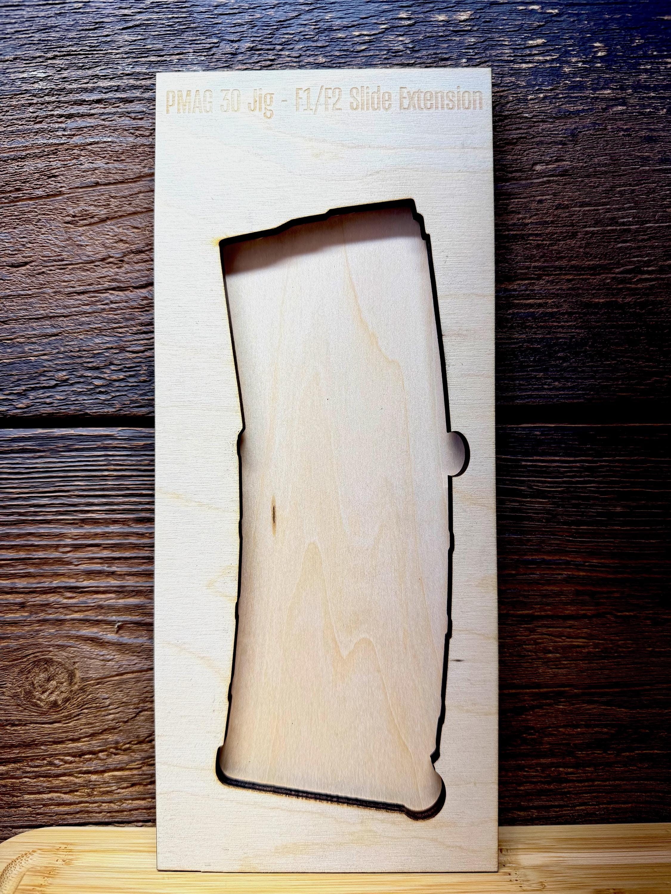 xTool F1 F2 Slide Extension Jig | PMAG Alignment Jig for Laser Cutting | Laser Jig Svg DXF Ai XCS | Digital Download Secondary image